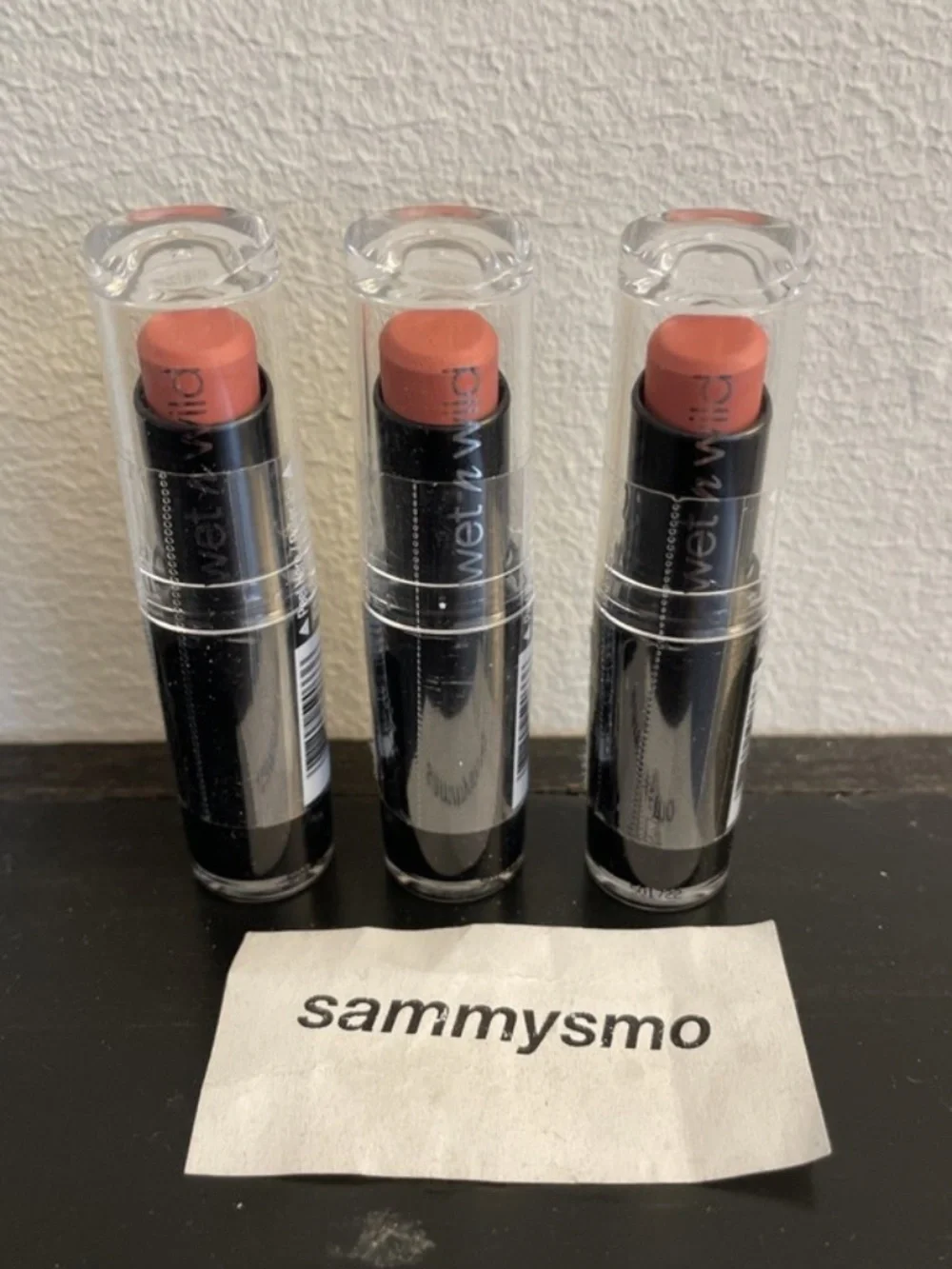 WET N WILD Mega Last Lip Color 903C JUST PEACHY Sealed, x3 DISCONTINUED